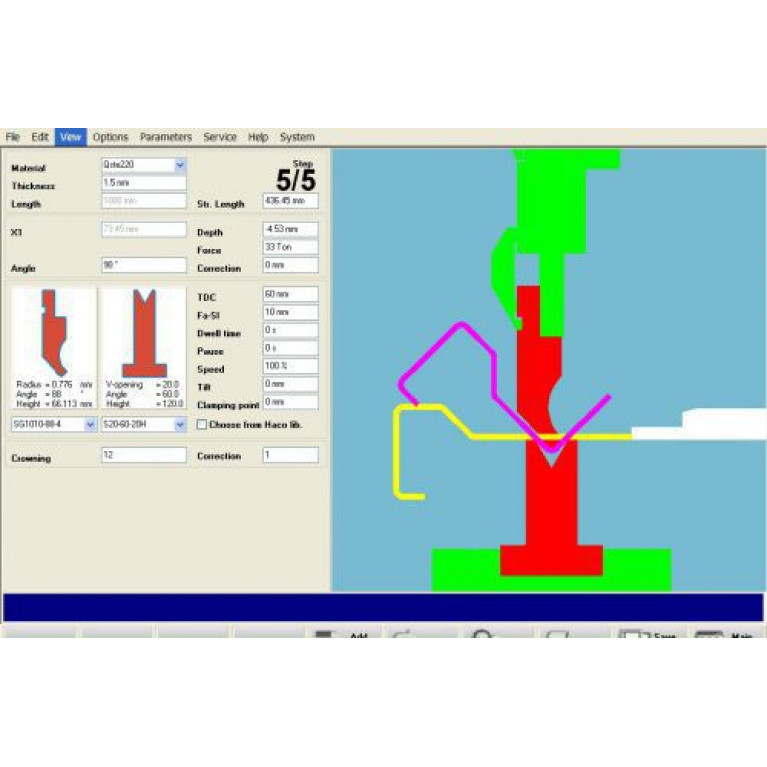 Программное обеспечение для сгибания HACOBEND 2D