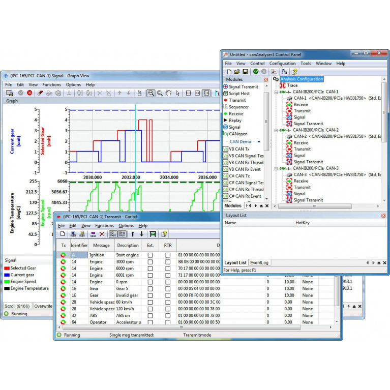 Программное обеспечение управления и конфигурации сети canAnalyser lite/standard