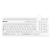 Клавиатура для письменного стола CLAVIER ELASTOMERE IP 68 BLANC