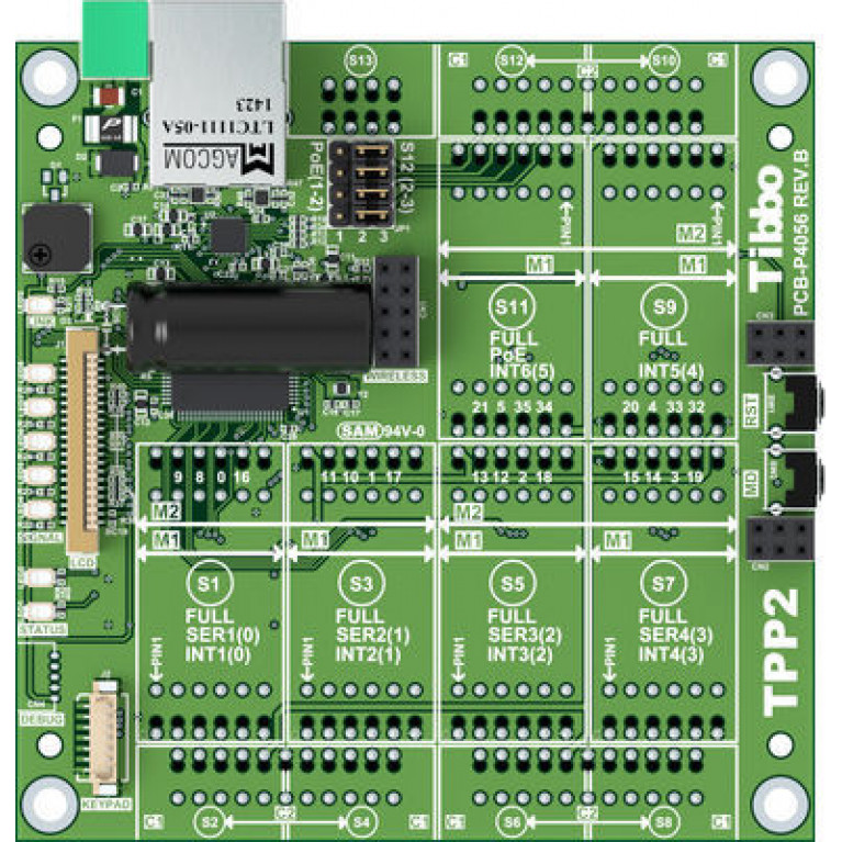 Печатная плата для модульного программируемого контроллера (TPP2) Gen 2