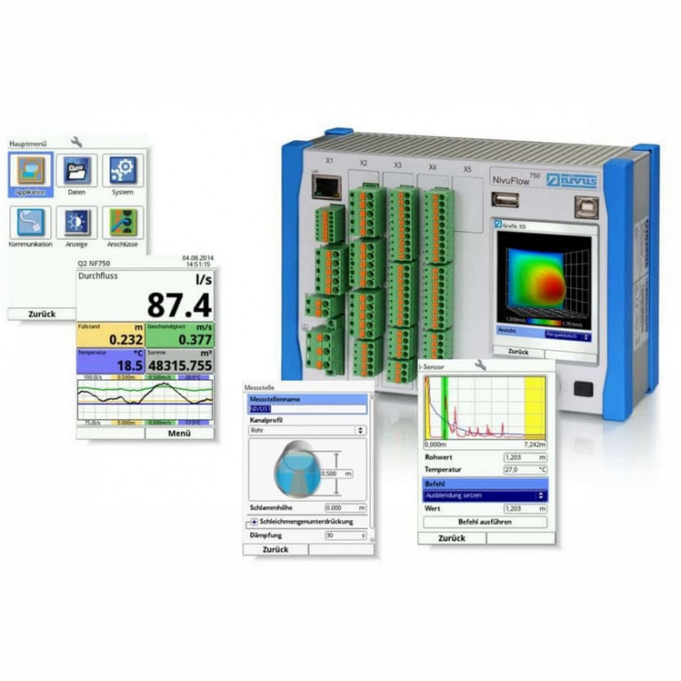 Ультразвуковой расходомер NivuFlow 750 Ультразвуковой расходомер NivuFlow 750