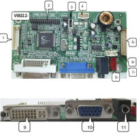 Контроллер графического дисплея ЖК-дисплей HS-V5922